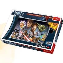 Okładka książki Puzzle 100 Star Wars TREFL