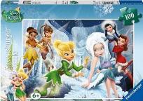 Okładka książki Puzzle 100 XXL Zimowe wróżki