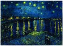 Okładka książki Puzzle 1000 Van Gogh. Gwieździsta noc nad Rodanem