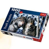 Okładka książki Puzzle 1000 Wilki TREFL