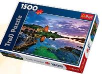Okładka książki Puzzle 1500 Zamek Eilean Donan, Szkocja TREFL