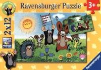 Okładka książki Puzzle 2X12 Nauka. Zabawy z krecikiem