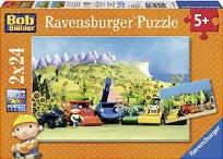 Okładka książki Puzzle 2X24 Bob budowniczy. W drogę z Bobem