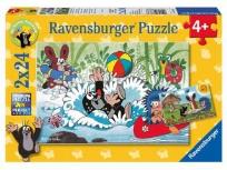 Okładka książki Puzzle 2X24 Krecik i przyjaciele