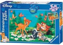 Okładka książki Puzzle 2x24 Mój przyjaciel Bambi