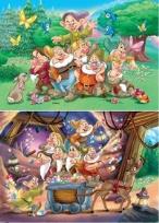 Okładka książki Puzzle 2X24 Siedmiu Krasno;udków