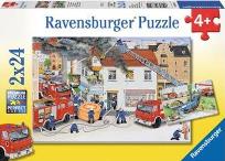 Okładka książki Puzzle 2X24 Straż pożarna