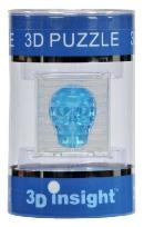 Okładka książki Puzzle 3D Czaszka niebieska