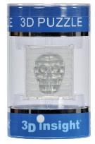 Okładka książki Puzzle 3D Czaszka srebna