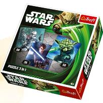 Okładka książki Puzzle 3w1 Wojownicy galaktyki TREFL