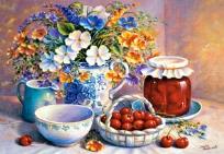 Opakowanie Puzzle 500 Cherries in China Basket CASTOR