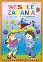 Okładka książki Wesołe zadania z czytania, liczenia i pisania Klasa 1