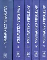 Okładka książki Anatomia człowieka T.1-5 PZWL