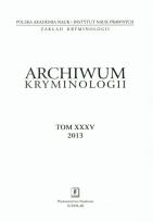 Opakowanie Archiwum kryminologii tom XXXV