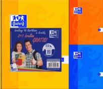 Opakowanie Brulion A5 Oxford w kratkę 96 kartek Esse 2+1 gratis mix