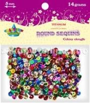 Okładka książki Dodatek dekoracyjny Titanum cekiny 14g mix