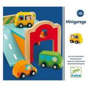 Opakowanie Drewniany garaż z autkami