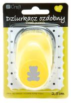 Okładka książki Dziurkacz ozdobny 2,5 cm Miś