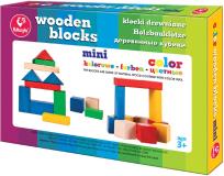 Opakowanie KLOCKI DREWNIANE MINI KOLOROWE