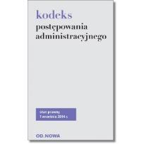 Okładka książki Kodeks postępowania administracyjnego 01.09.2014