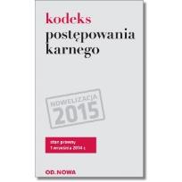 Okładka książki Kodeks postepowania karnego 01.09.2014