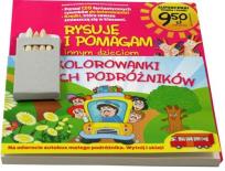 Okładka książki Kolorowanki małych podróżników (książka + kredki)