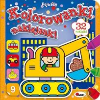 Okładka książki Kolorowanki, naklejanki. Pojazdy