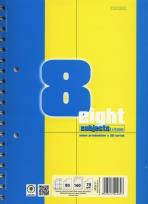 Opakowanie Kołozeszyt B5 Top-2000 w kratkę 160 kartek Osiem przedmiotów