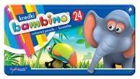 Opakowanie Kredki Bambino 24 kolory w pudełku metalowym