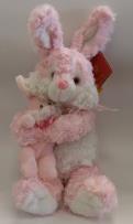 Opakowanie Króliczek z maleństwem maskotka pluszowa 25 cm różowa