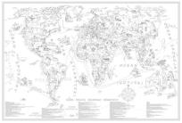 Opakowanie Mapa Kolorowanka Świat Młodego Odkrywcy