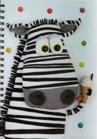 Okładka książki Marzipan. Notatnik A4. Zebra