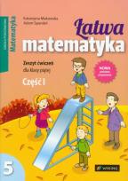 Okładka książki Matematyka SP 5/1 Łatwa matematyka ćw WIKING