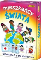 Okładka książki Mieszkańcy świata Gra edukacyjna