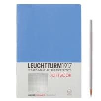 Opakowanie Notatnik Medium w kratkę chabrowy