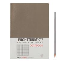 Opakowanie Notatnik Medium w kratkę szarobrązowy