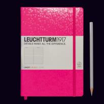 Opakowanie Notes Medium Neon w linie różowy