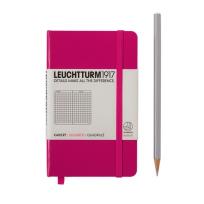 Opakowanie Notes Pocket w kratkę malinowy