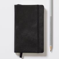 Opakowanie Notes Pocket w kropki czarny skórzany w etui