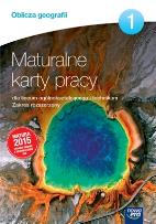 Okładka książki Oblicza geografii 1 Maturalne karty pracy Zakres rozszerzony Szkoły ponadgimnazjalne LO 1 KP ZR