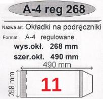 Okładka książki Okładka na podr A4 regulowana nr 11 (50szt) NARNIA