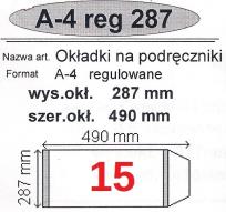 Okładka książki Okładka na podr A4 regulowana nr 15 (50szt) NARNIA