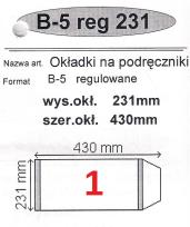 Okładka książki Okładka na podr B5 regulowana nr 1 (25szt) NARNIA