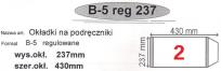 Okładka książki Okładka na podr B5 regulowana nr 2 (50szt) NARNIA