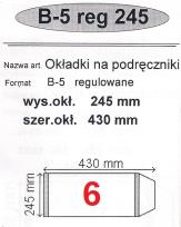 Okładka książki Okładka na podr B5 regulowana nr 6 (50szt) NARNIA