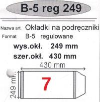 Okładka książki Okładka na podr B5 regulowana nr 7 (25szt) NARNIA