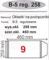 Okładka książki Okładka na podr B5 regulowana nr 9 (25szt) NARNIA