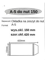Okładka książki Okładka na zeszyt do nut A5 (25szt) NARNIA