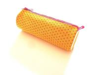 Okładka książki Piórnik POL 026 z nadrukiem Kropki Różowe MESIO.pl