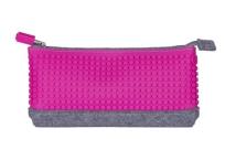 Opakowanie Piórnik tuba Pixel Bags szaro-fuksja